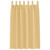 vidaXL M&oslash;rkleggende Gardiner med Ringer 2 pcs Beige 175 x 140 cm