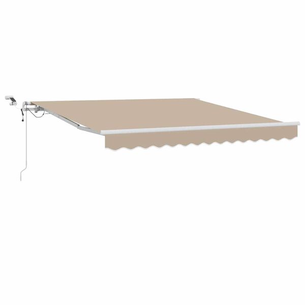 vidaXL Innvendbar Markise Beige 300 x 250 cm Polyester og Metall