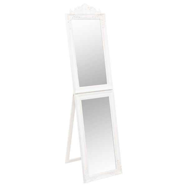 vidaXL Frittst&aring;ende speil hvit 50x200 cm