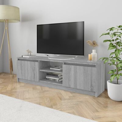vidaXL TV-benk grå sonoma 120x30x35,5 cm konstruert tre