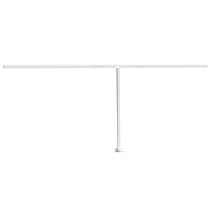 vidaXL Markisestolpesett hvit 600x245 cm jern