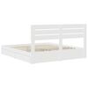 vidaXL Seng med Oppbevaring med skuff Hvit 180 x 200 cm Konstruert tre