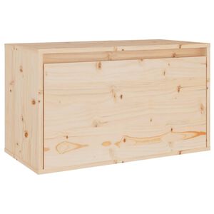 vidaXL Veggskap 60x30x35 cm heltre furu