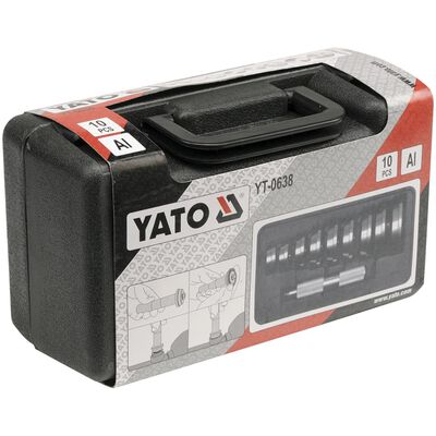 YATO Monteringsverktøy for pakkbokser og lagerbaner 10 deler