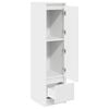 vidaXL Highboard hvit 29,5x34x119,5 cm konstruert tre