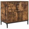 vidaXL Nattbord R&oslash;kt eik 63,5 x 36 x 61 cm Konstruert tre