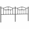 vidaXL Utskiftbar sengegavl i metall svart 193 cm