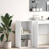 vidaXL Bokhylle hvit 40x30x76,5 cm konstruert tre