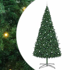 vidaXL Juletre med dekorative strenglys gr&oslash;nn 400 cm PVC