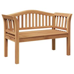 vidaXL benk Brun 120 x 53,5 x 85 cm Massivt teaktre