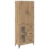 vidaXL H&oslash;yskap Artisan Eik 69,5 x 34 x 180 cm Konstruert tre