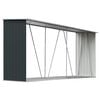 vidaXL Vedskjul galvanisert st&aring;l 330x84x152 cm antrasitt