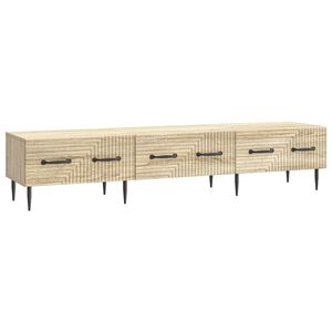 vidaXL TV-skap med skuff Sonoma eik 147 x 34,5 x 30 cm Konstruert tre