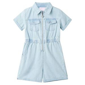 Onesie for barn med korte ermer myk bl&aring; 92