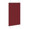 vidaXL Pliss&eacute;gardin Bordeaux R&oslash;d 80x150 cm Stoffbredde 79,4 cm