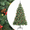 vidaXL Kunstig juletre 300 LED-lys Varmhvit PVC og metall Gr&oslash;nn