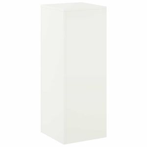 vidaXL Planteholder Hvit 30 x 30 x 80 cm St&aring;l