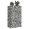 vidaXL Gabion hevet seng s&oslash;lv 90 x 50 x 150 cm Galvanisert St&aring;l