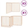 vidaXL Hundeport sammenleggbar 10 paneler 800 cm poppeltre