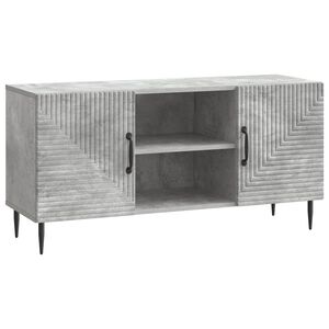 vidaXL TV-skap Betonggr&aring; 102 x 34,5 x 50 cm Konstruert tre