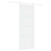 vidaXL Skyved&oslash;r 83 x 211 cm Konstruert tre Hvit
