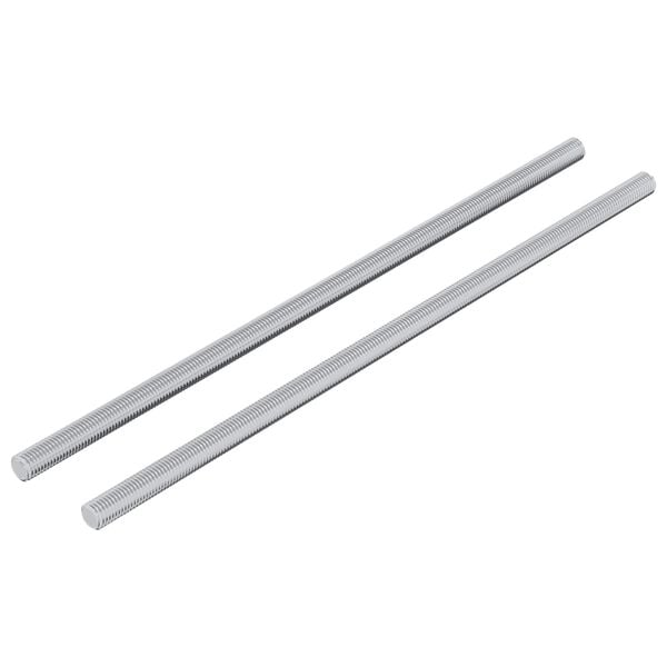 vidaXL Gjengestang 2 pcs s&oslash;lv 6 x 170 mm St&aring;l