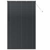 vidaXL Venetianspersienner Svart 220 x 130 cm Aluminium