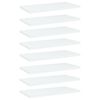 vidaXL Hylleplater 8 stk hvit 40x20x1,5 cm konstruert tre