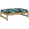 vidaXL Hagefotskammel 120x80 cm impregnert furu