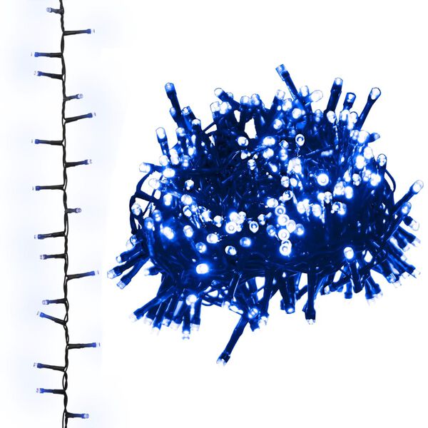 vidaXL LED-strenglys med 3000 lysdioder blå 65 m PVC