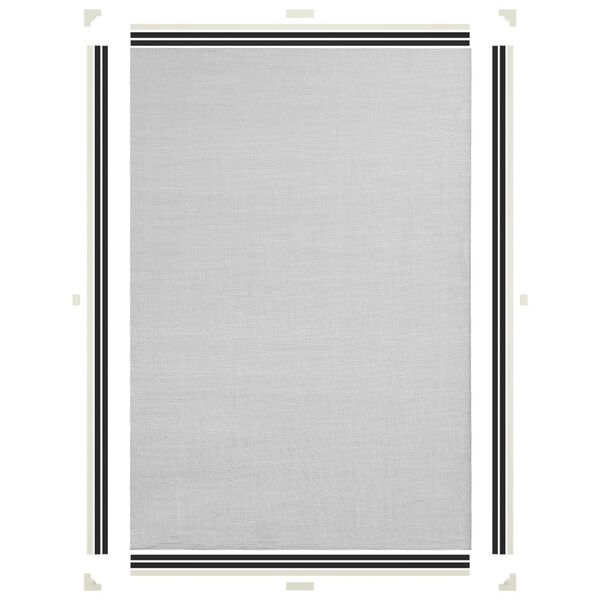 vidaXL Magnetisk insektskjerm for vinduer hvit 80x120 cm glassfiber