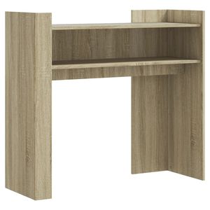 vidaXL Konsollbord sonoma eik 100x35x90 cm konstruert tre