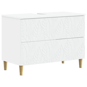 vidaXL Baderomsvaskeskap DELFT Hvit 82 x 41 x 59 cm Konstruert tre