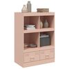 vidaXL Highboard rosa 67x39x95 cm stål
