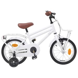 vidaXL Barnesykkel 12 Tommer for 2-4 &aring;r gammel Hvit