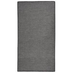 vidaXL Utend&oslash;rs flatvevd teppe 80x150 cm gr&aring;