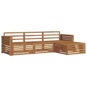 vidaXL Utend&oslash;rs sofa-sett Naturlig 257,5 x 162,5 x 73 cm