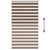 vidaXL Sebragardin brun 130x230 cm stoff bredde 125,9 cm polyester