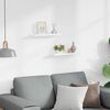 vidaXL Flytende vegghyller 2 stk hvit 40x9x3 cm MDF