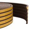 vidaXL Selvklebende vindusforsegling Brun 9 x 4 mm 50 m EPDM Skum