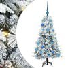 vidaXL Kunstig sammensatt juletre Hvit 120 cm PE og PVC