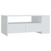 vidaXL Salongbord hvit 102x55x42 cm konstruert tre