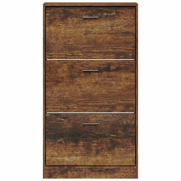 vidaXL Skoskap r&oslash;kt eik 59x17x108 cm konstruert tre