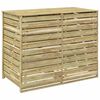 vidaXL Oppbevaring for avfallsbeholdere med hjul for 2 beholdere 240 L