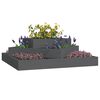 vidaXL Plantekasse svart 83x83x27 cm heltre furu