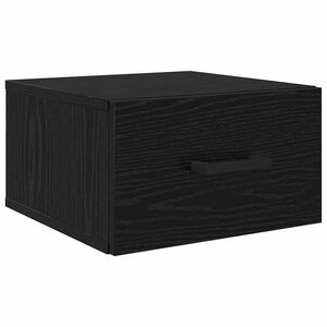 vidaXL Nattbordskap Svart eik 35 x 35 x 20 cm Konstruert tre