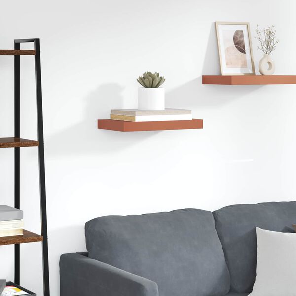 vidaXL Vegghylle Veggmontert R&oslash;d 40 x 23,5 x 4 cm Konstruert tre