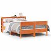 vidaXL Sengeramme uten madrass brun 150x200 cm heltre furu