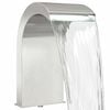 vidaXL Sv&oslash;mmebasseng waterfall med LED Rustfritt St&aring;l 304