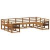 vidaXL Utend&oslash;rs sofa-sett 9 pcs Naturlig Solid akasietre